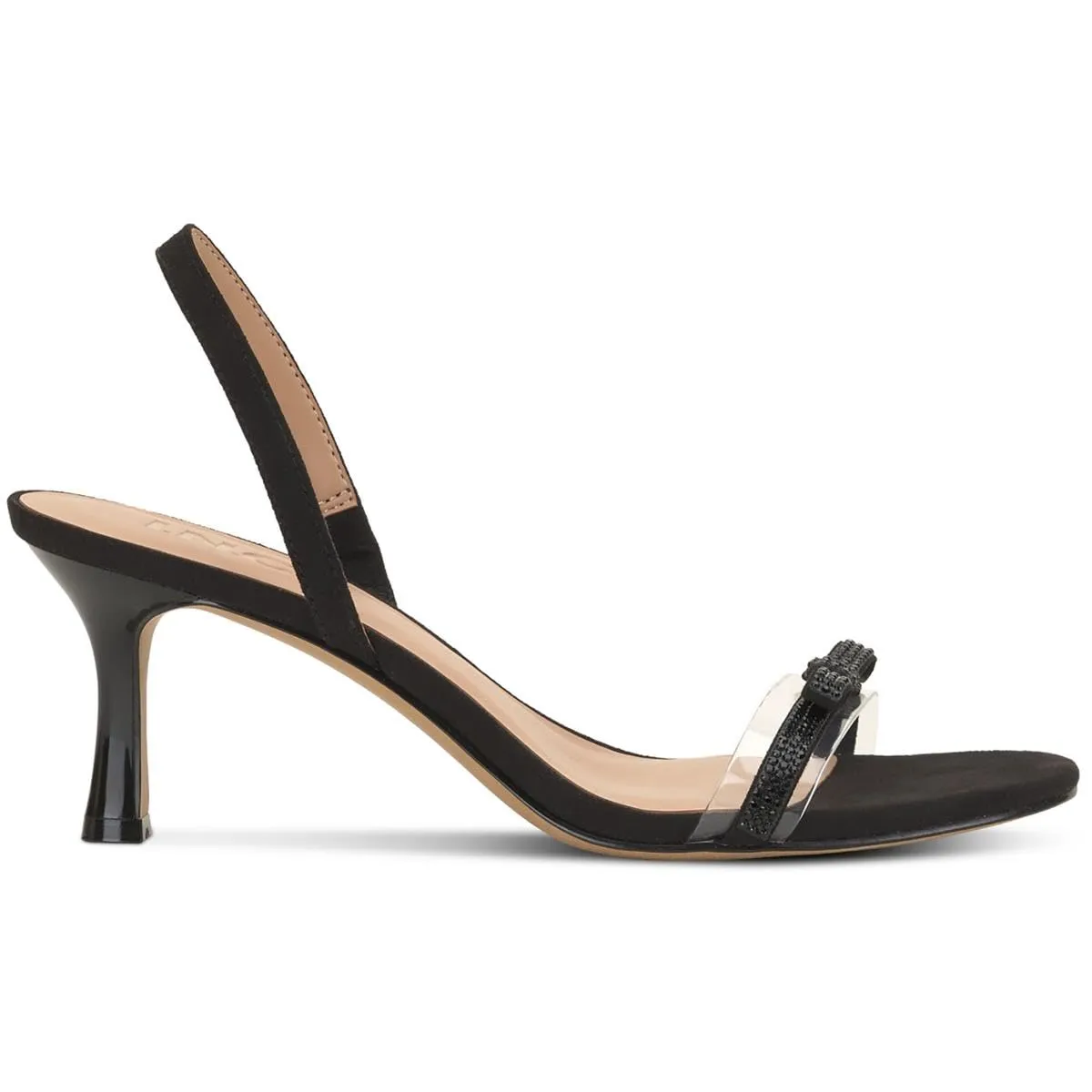 INC Womens Linette Slip On Ankle Strap Heels Black 10 Medium (B,M)