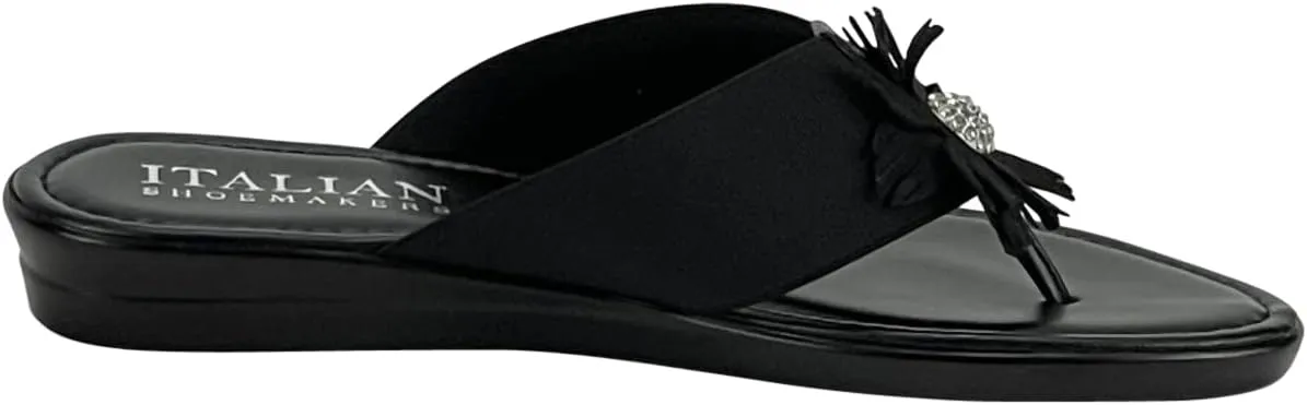 ITALIAN Shoemakers Rima Flat Floral Thong Flip Flop Sandal for Women