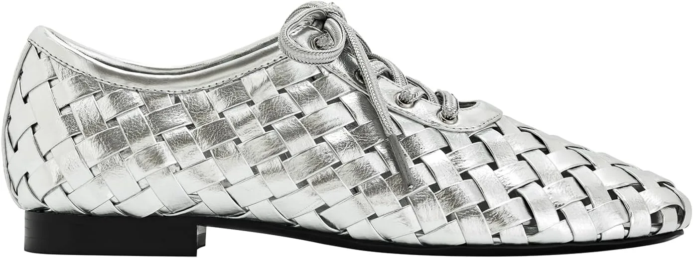 JW PEI Women's Kayla Weave Strap Flat Shoes