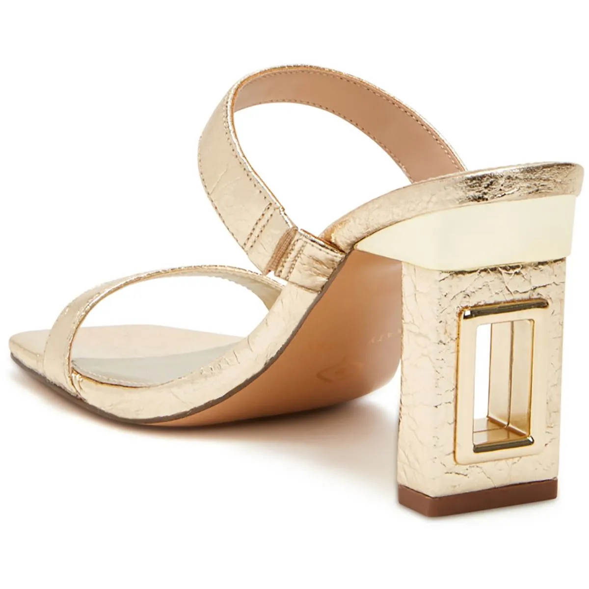 Katy Perry Womens Faux Leather Open Toe Mule Sandals