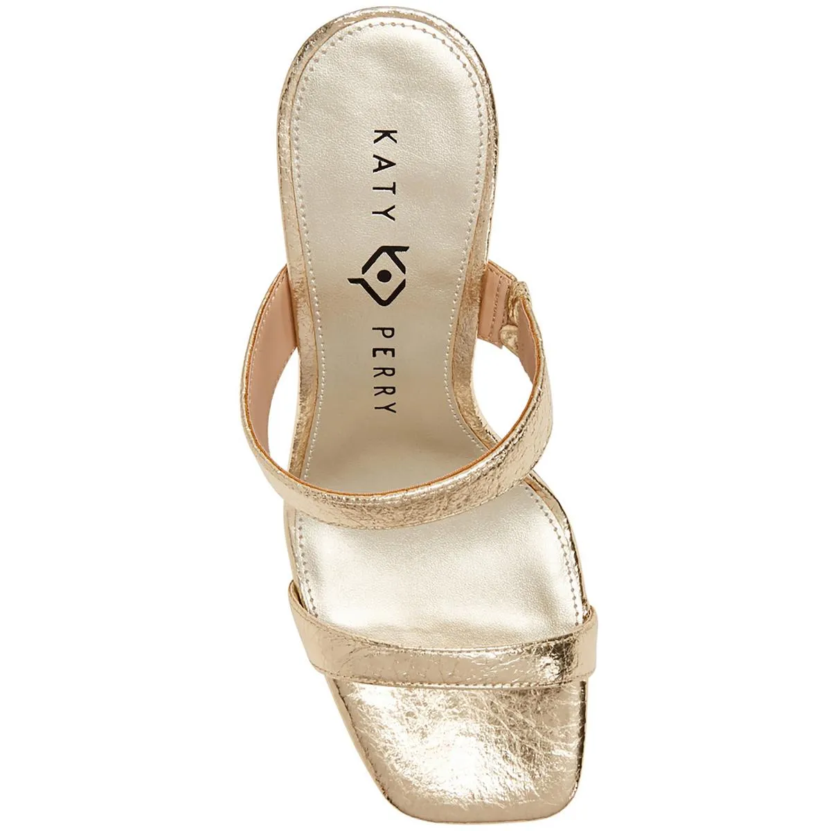 Katy Perry Womens Faux Leather Open Toe Mule Sandals