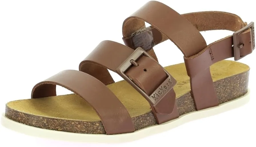 KICKERS Women's Ankle Strap Flat Sandal