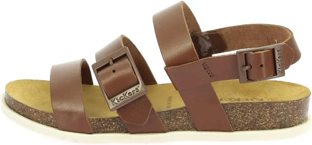 KICKERS Women's Ankle Strap Flat Sandal
