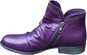 Ladmiple Cowgirl Boots Women Ankle Booties Fashion Short Booties Cowboy Western Classic Retro Casual Combat Walking Shoes