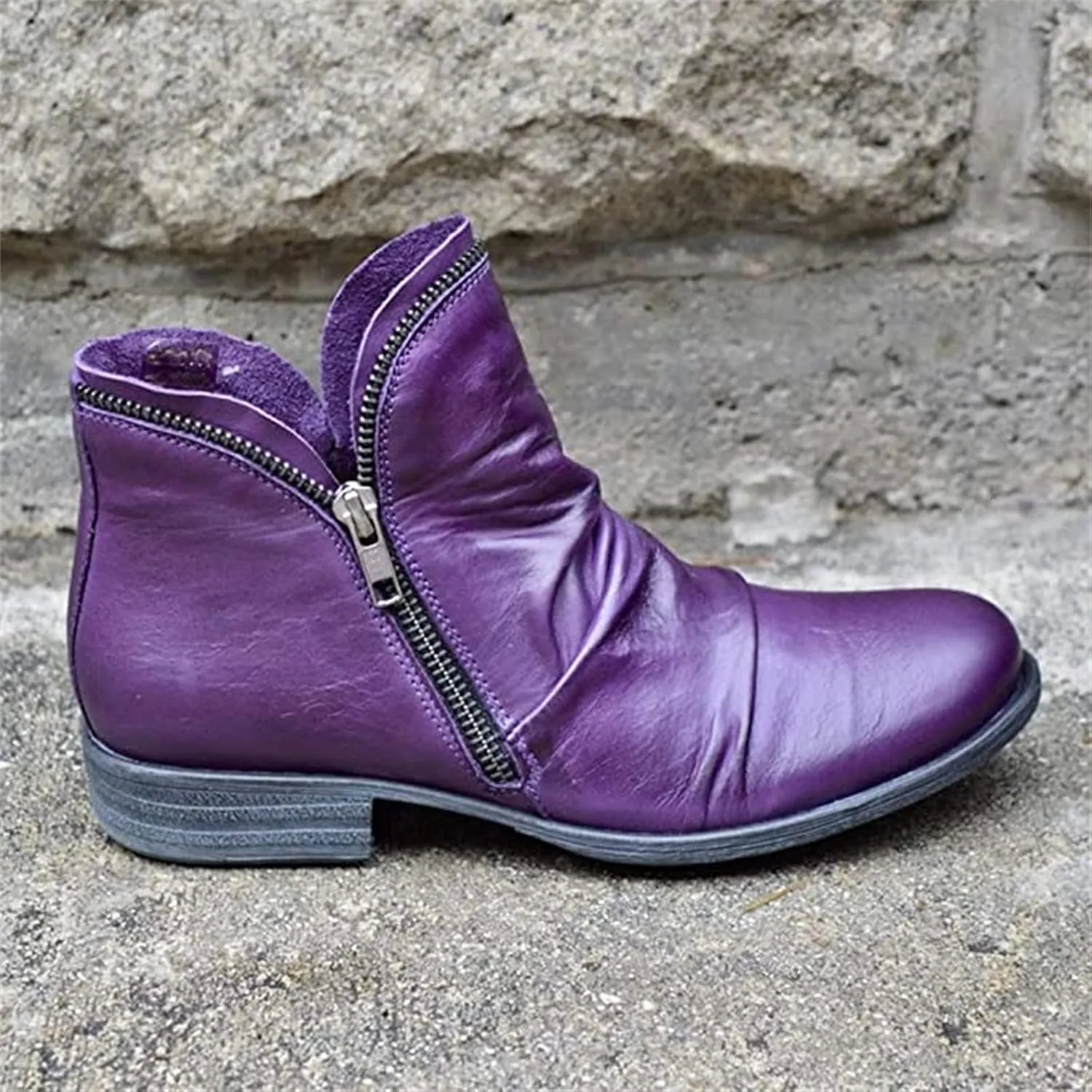 Ladmiple Cowgirl Boots Women Ankle Booties Fashion Short Booties Cowboy Western Classic Retro Casual Combat Walking Shoes