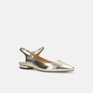 Last one 50% off: 2024SS: Double strap flat sandals (m17031) gold