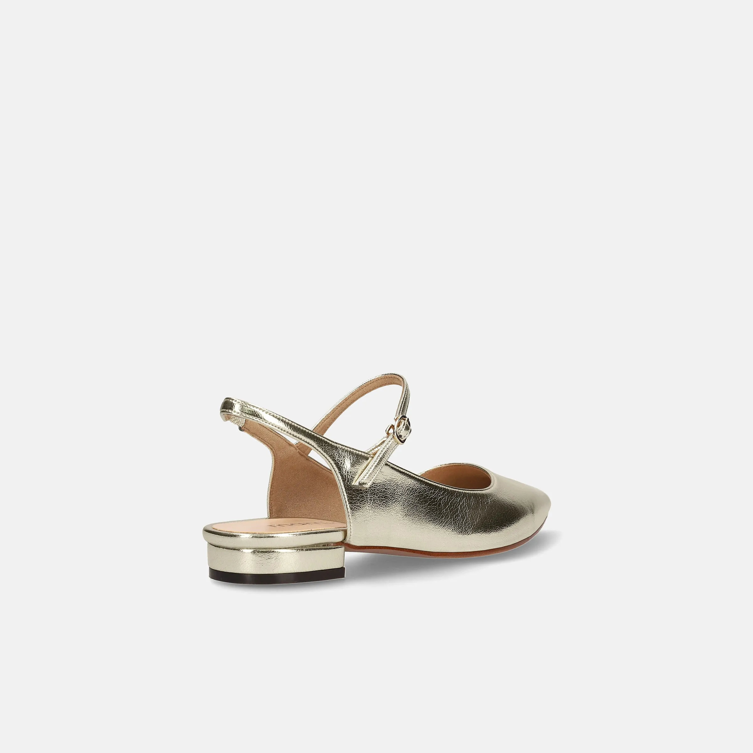 Last one 50% off: 2024SS: Double strap flat sandals (m17031) gold