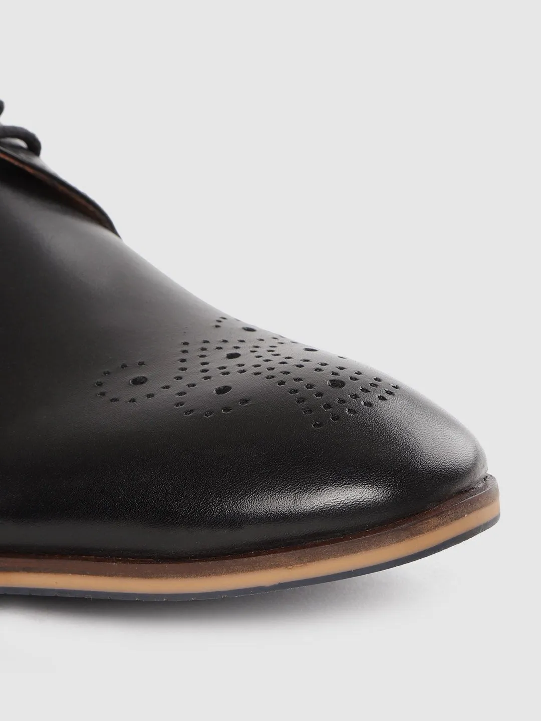 Leather Brogue Lace Up Shoes