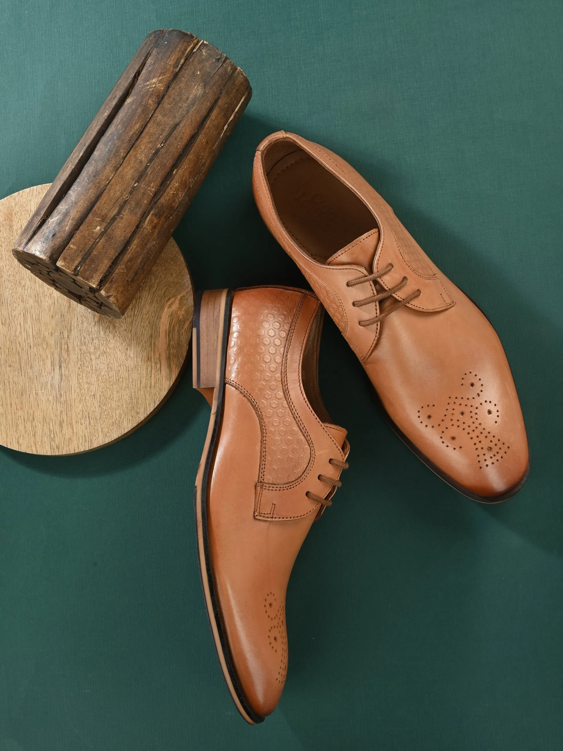 Leather Brogue Lace Up Shoes