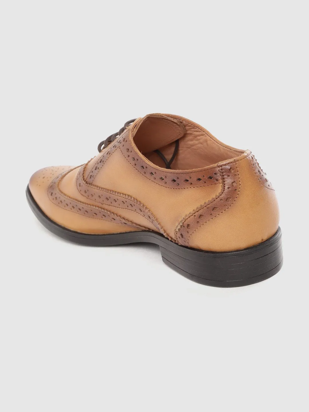 Leather Brogue Lace Up Shoes