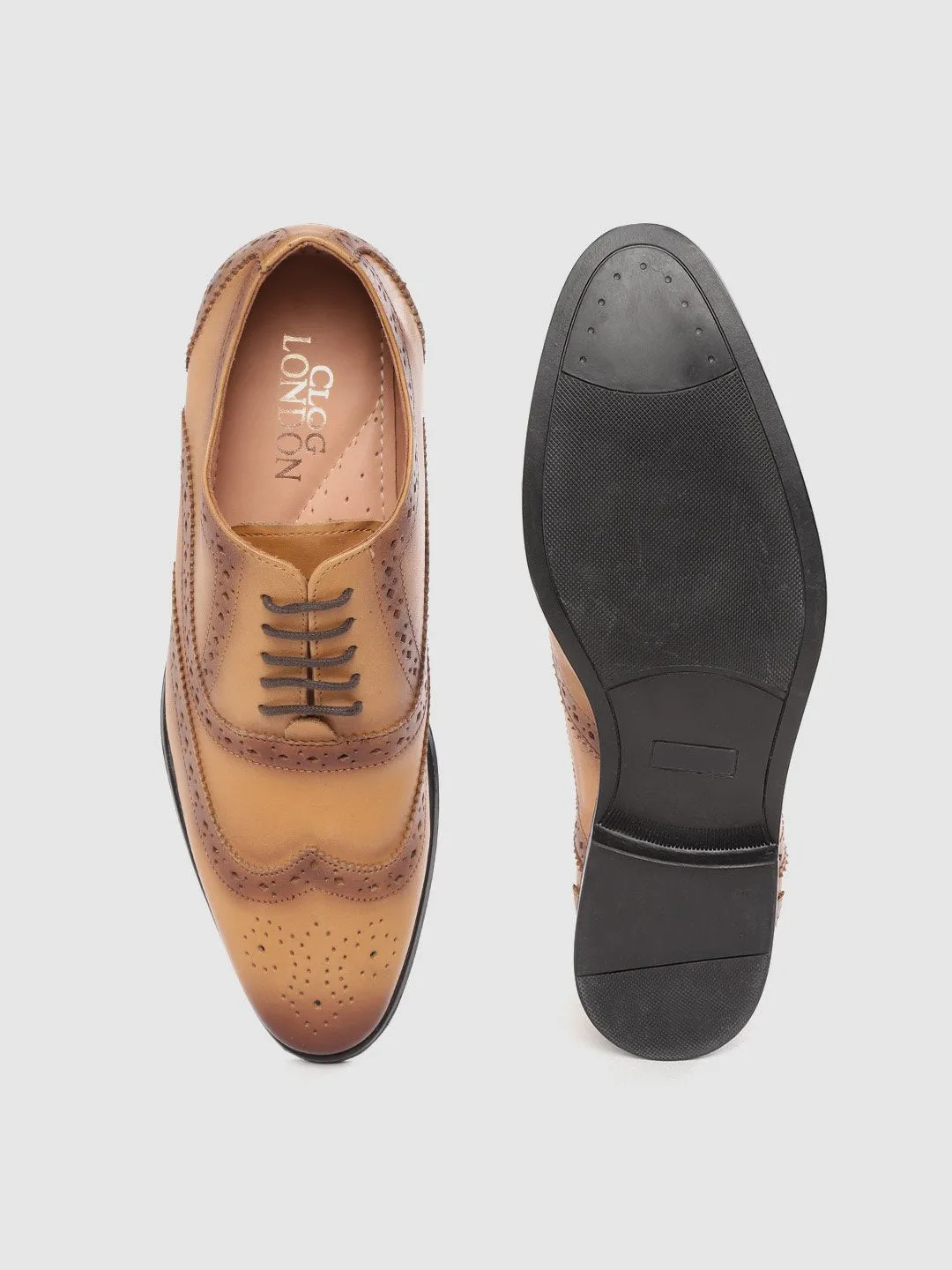 Leather Brogue Lace Up Shoes