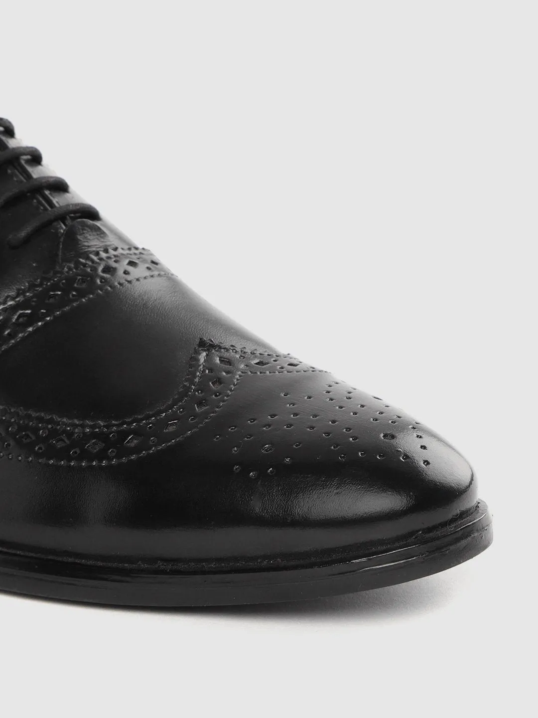 Leather Brogue Lace Up Shoes