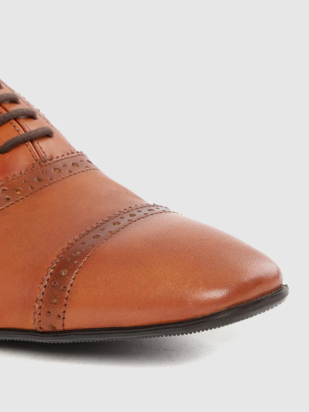 Leather Oxford Lace Up Shoes