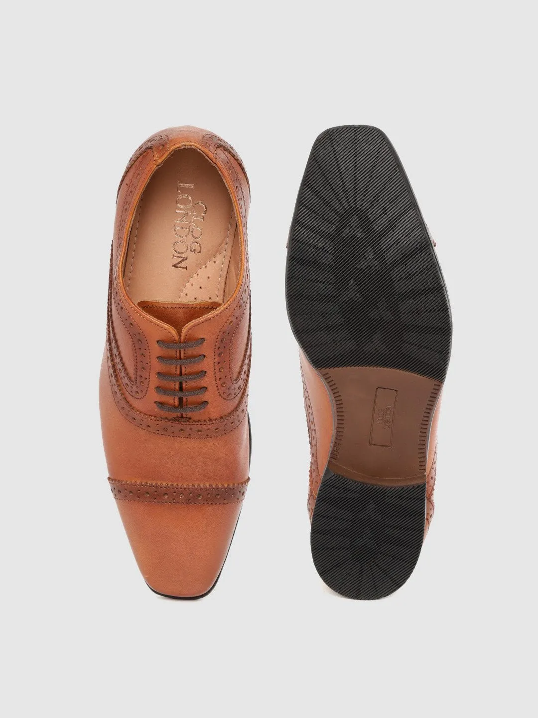 Leather Oxford Lace Up Shoes