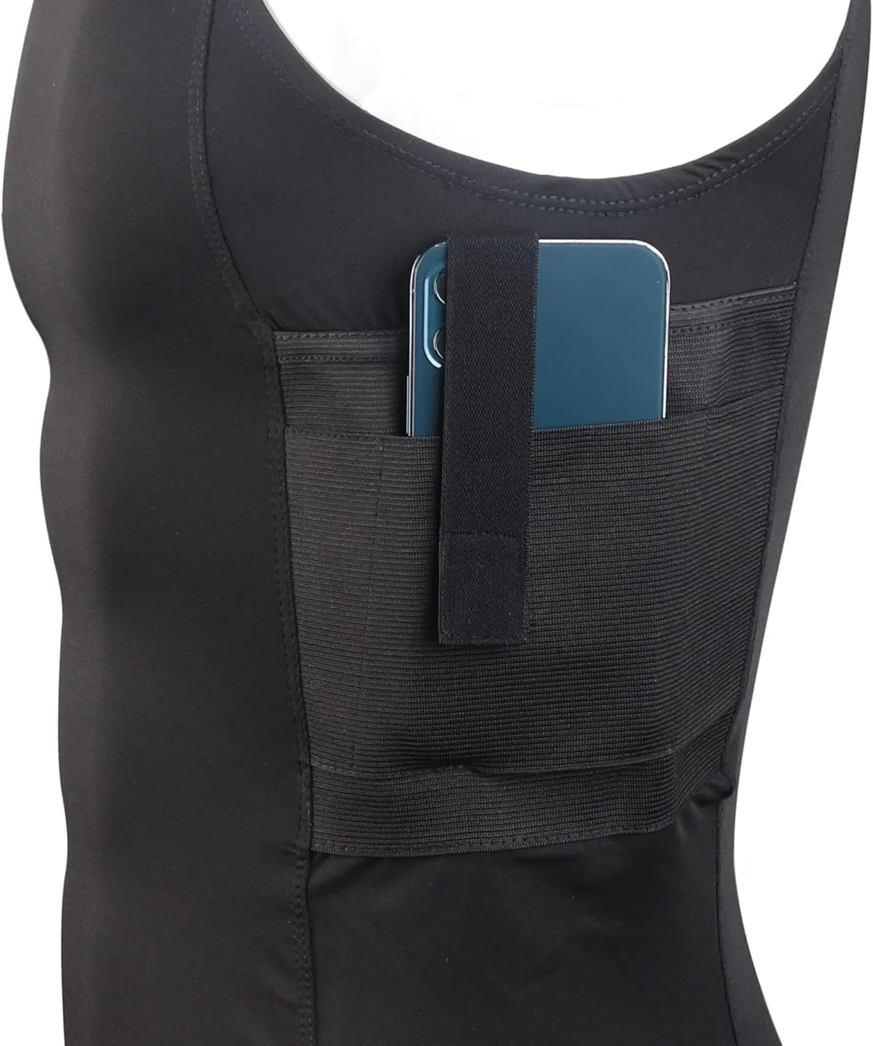 Lilcreek Scoop Neck Conceal Carry Shirts for Men: Undercover Concealed Carry Clothing with Gun Holster