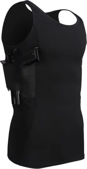 Lilcreek Scoop Neck Conceal Carry Shirts for Men: Undercover Concealed Carry Clothing with Gun Holster