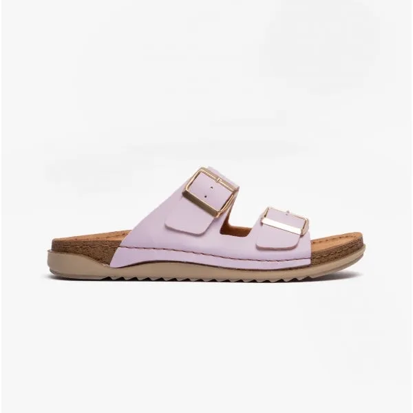 Lotus CORTONA Womens Open-Toe Mule Sandals Lilac