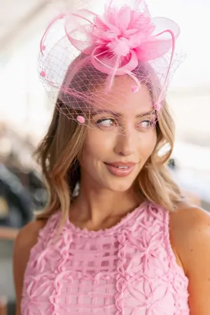 Louisa Fascinator- Pink