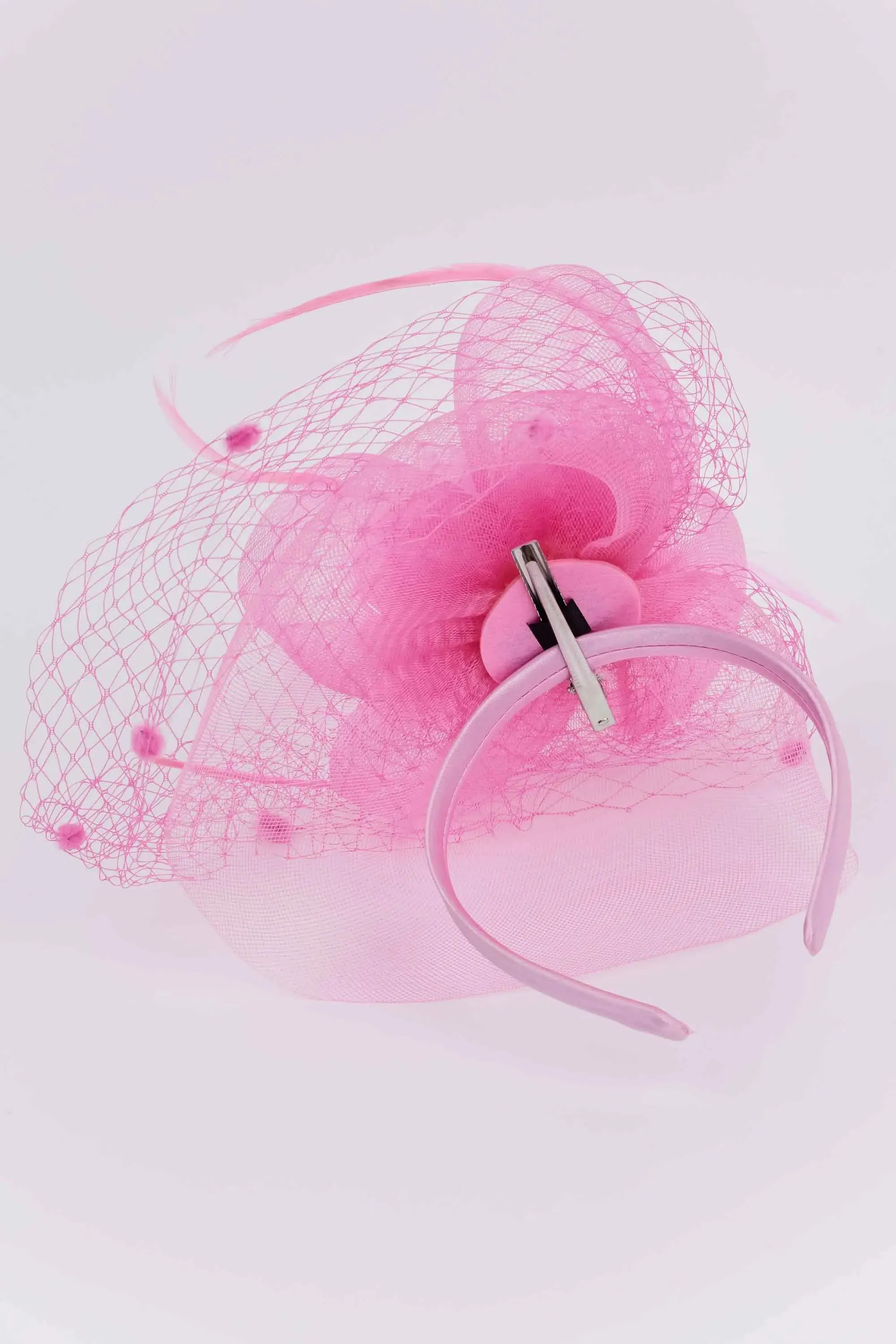 Louisa Fascinator- Pink