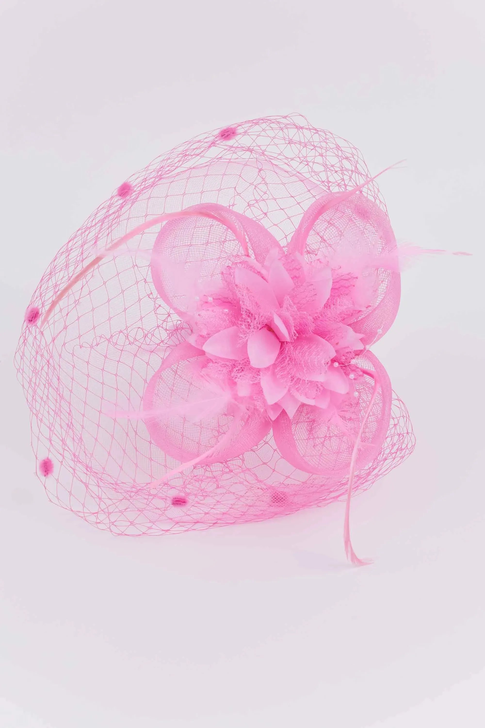 Louisa Fascinator- Pink