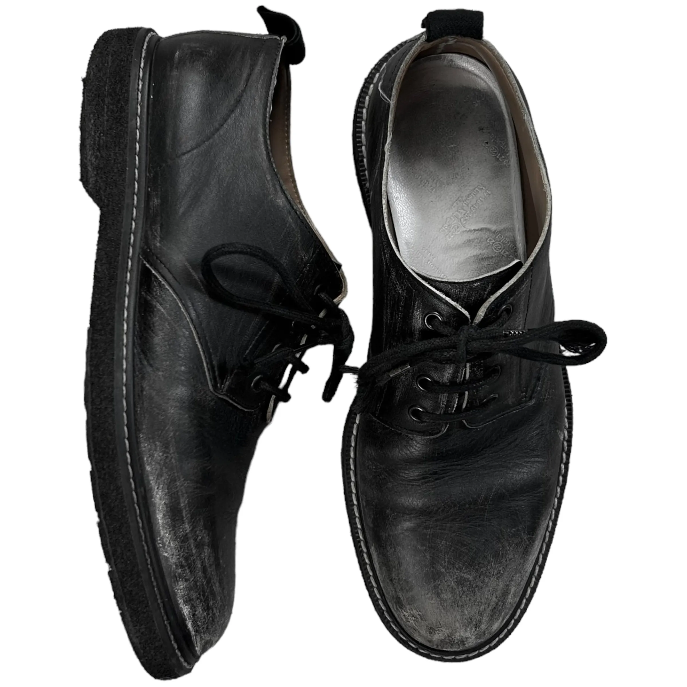 Maison Margiela Distressed Scratch Derbies - AW17