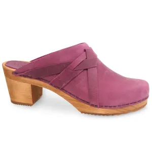 Manuella Women's Wood Mule in Pink
