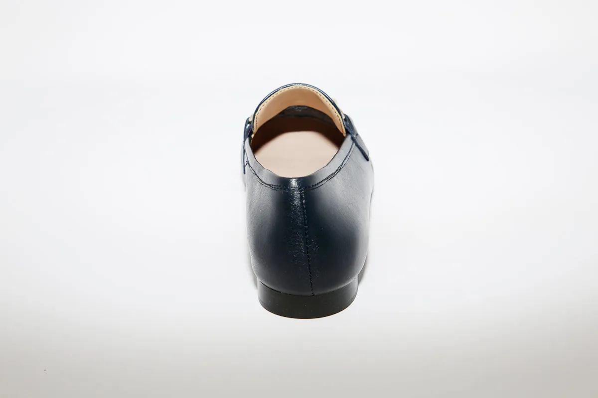 MARIA JAEN - 57 Navy Leather Loafer