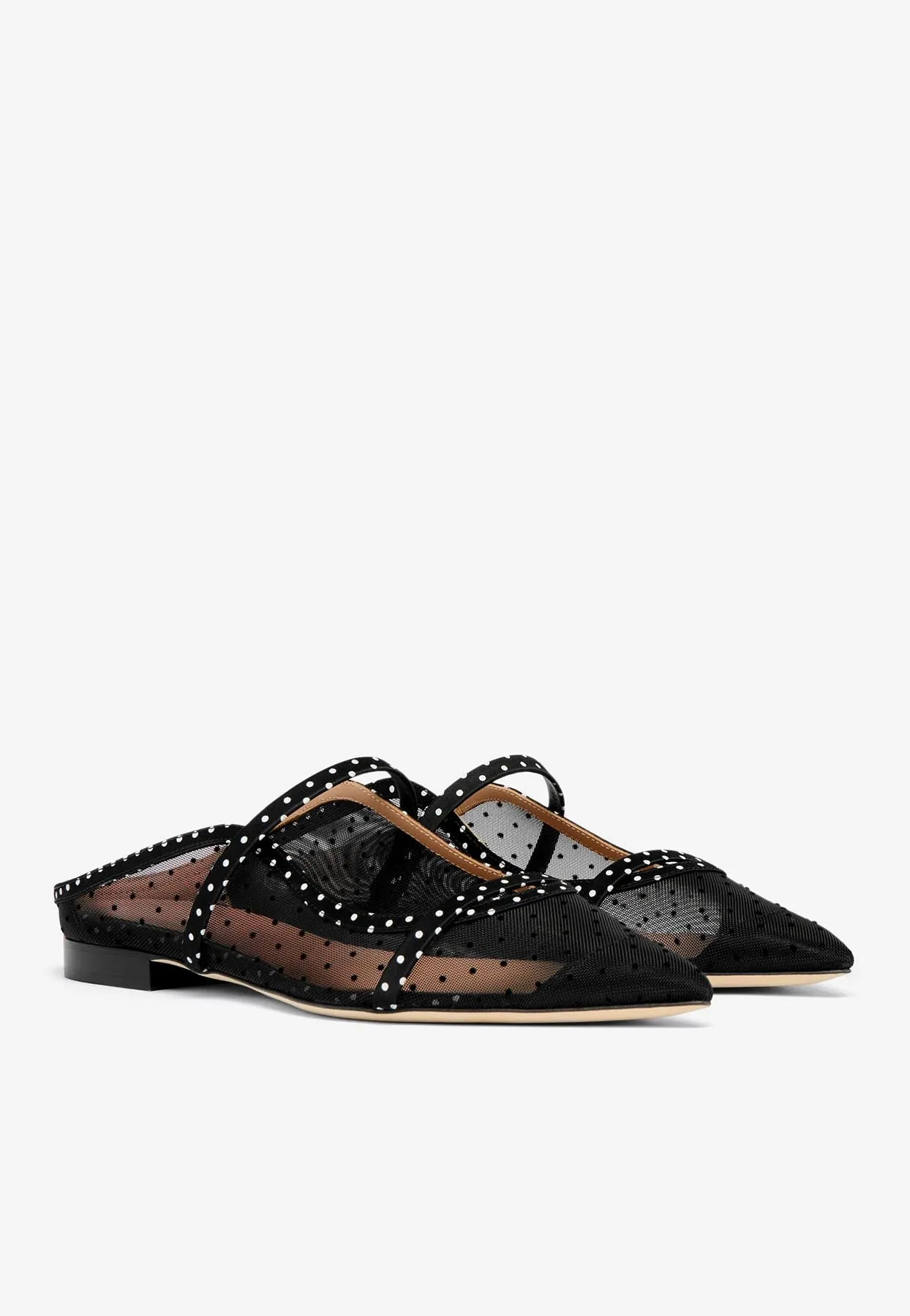 Maureen Polka Dot Flat Mules