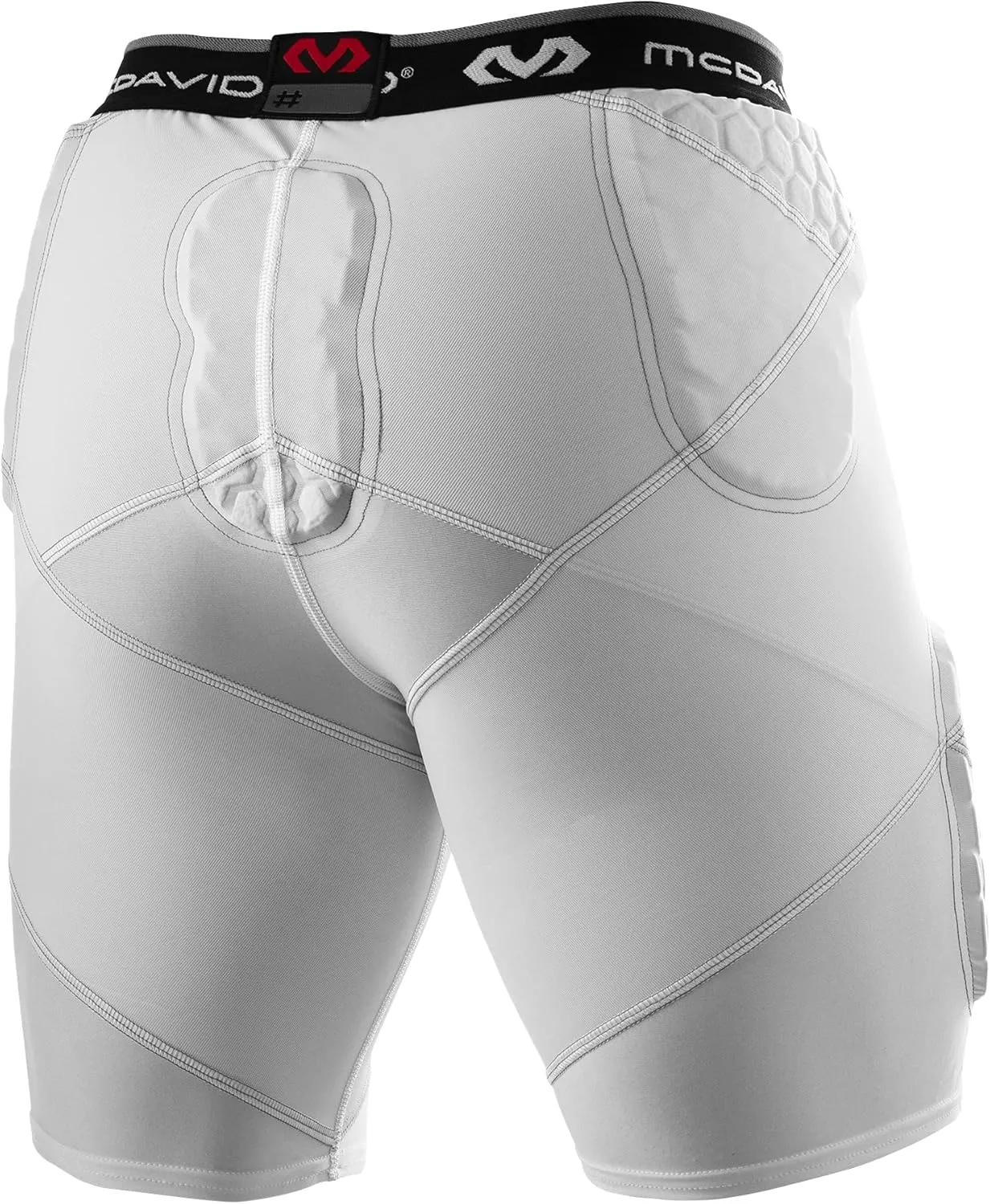 McDavid Compression Padded Girdle Shorts. Pads on HIPS, Thighs and Tailbone. Football, Lacrosse, Basketball and More.
