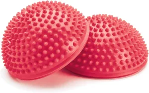 Merrithew Balance & Therapy Dome, Pair (Red), 6.5 inch / 16.5 cm Each