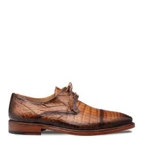 Mezlan Giovane 50032-F Men's Shoes Camel Exotic Crocodile Derby (MZ3715)