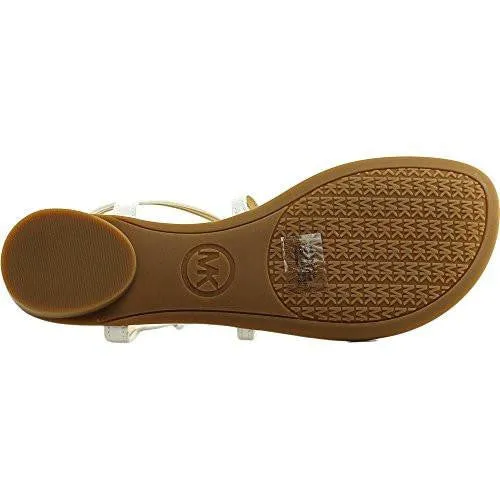 Michael Kors Flat Sandals Optic White Size 75