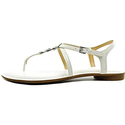 Michael Kors Flat Sandals Optic White Size 75