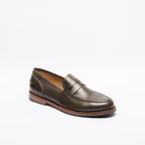 Mocassino penny Alberto Fasciani Zen 57020 in pelle grigia/marrone