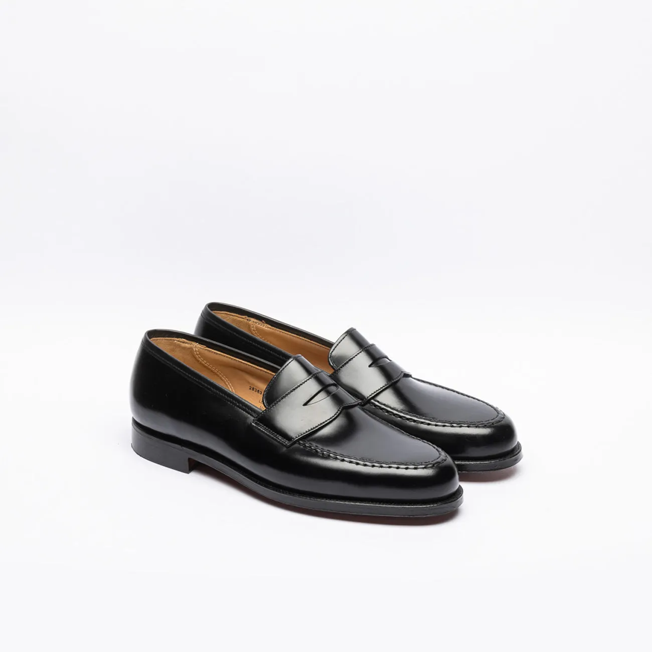 Mocassino penny Crockett & Jones Boston in pelle nera