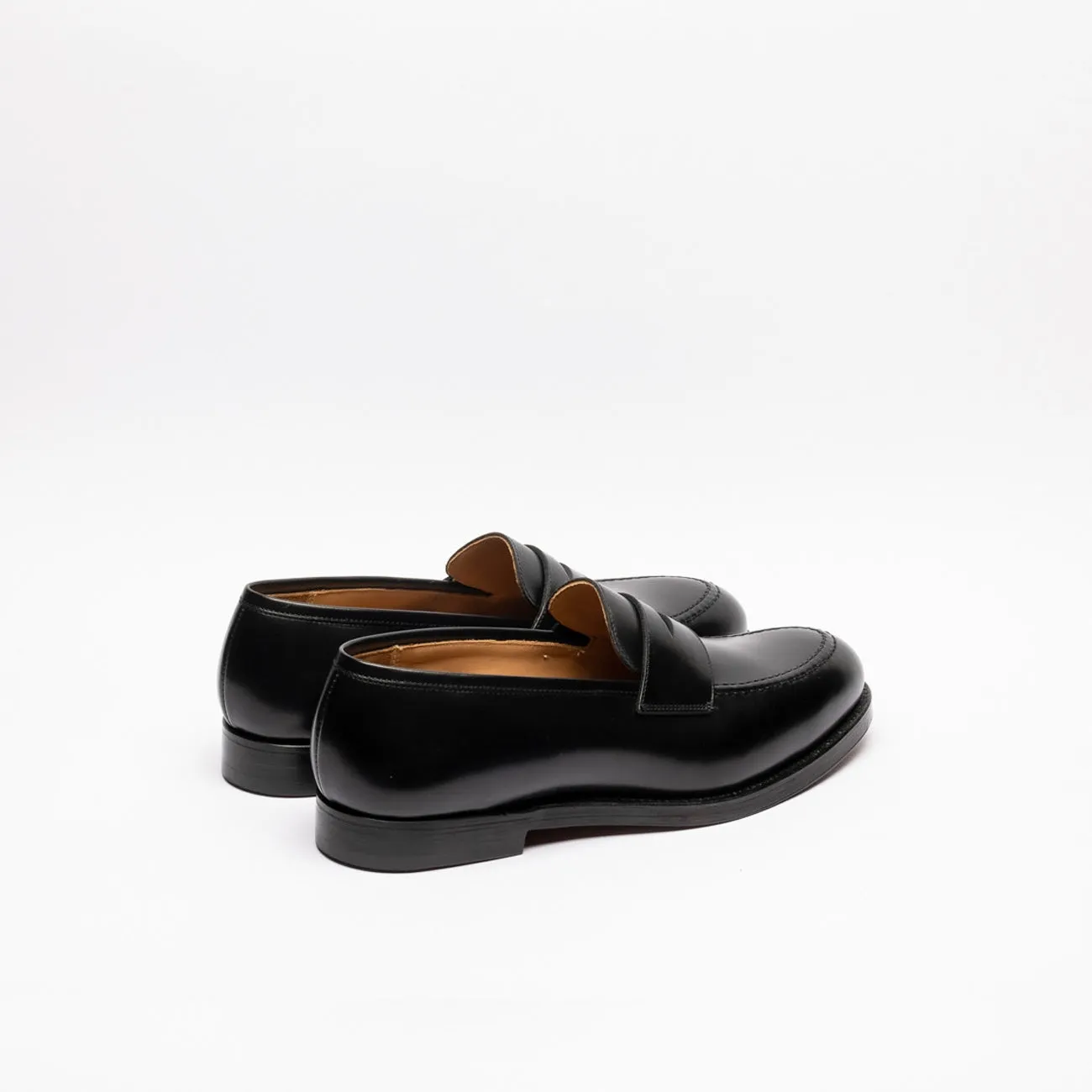 Mocassino penny Crockett & Jones Henley in pelle nera