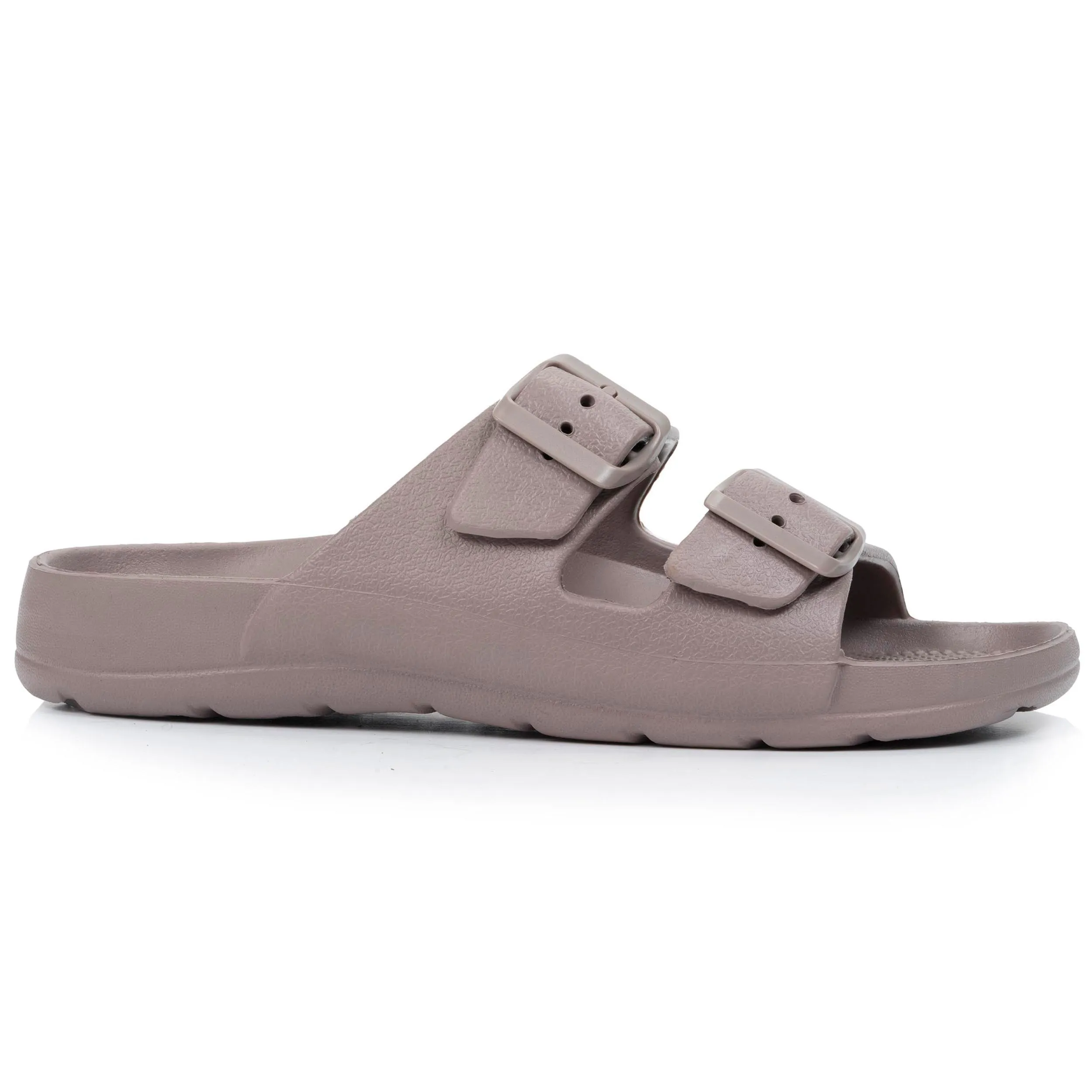 Mules claquettes Femme ajustable Taupe