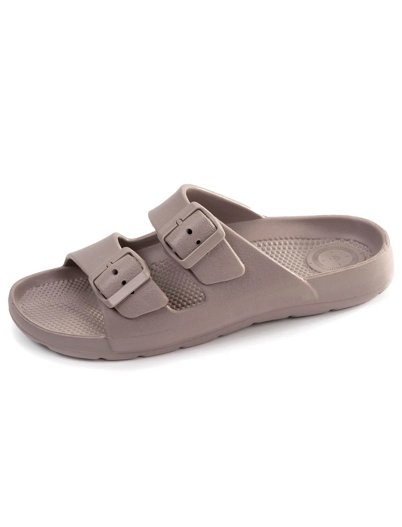 Mules claquettes Femme ajustable Taupe