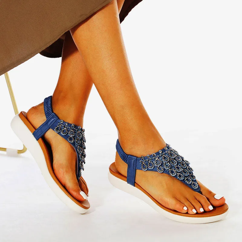 Nanccy Ankle Strap Casual Elastic Fashion Sandals