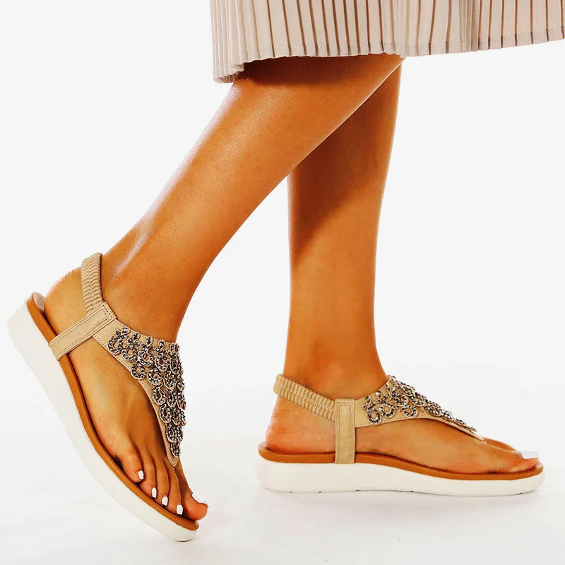 Nanccy Ankle Strap Casual Elastic Fashion Sandals