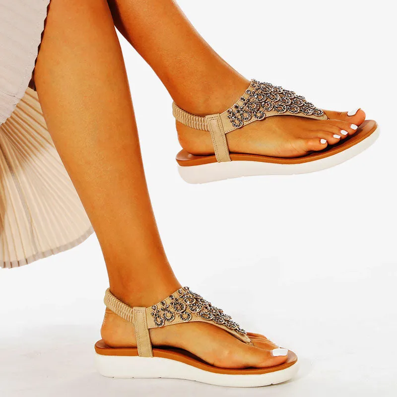 Nanccy Ankle Strap Casual Elastic Fashion Sandals
