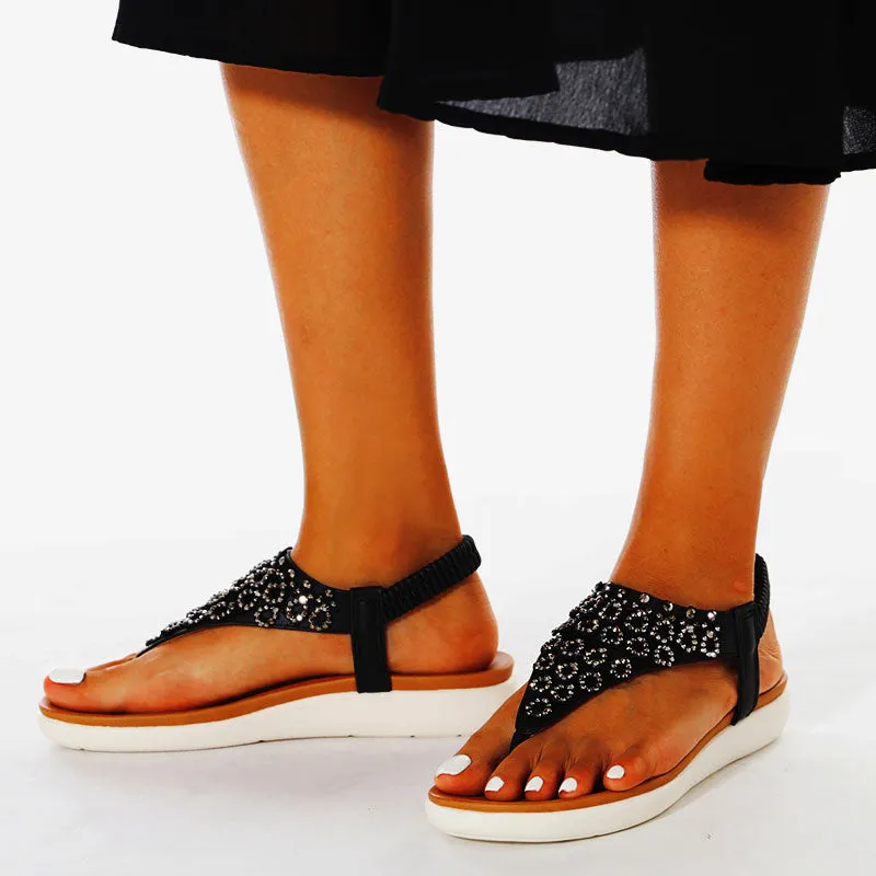 Nanccy Ankle Strap Casual Elastic Fashion Sandals