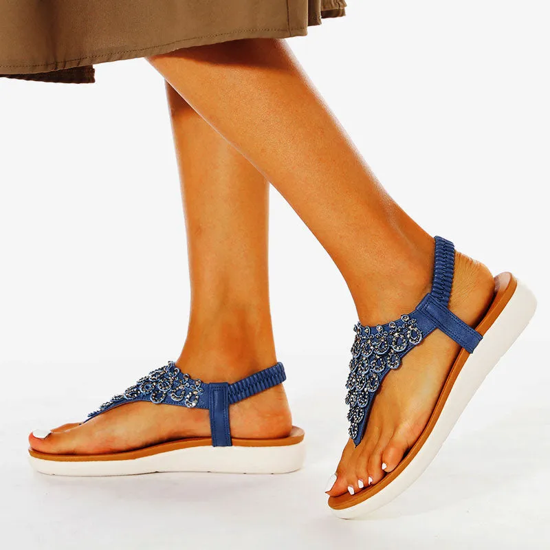Nanccy Ankle Strap Casual Elastic Fashion Sandals