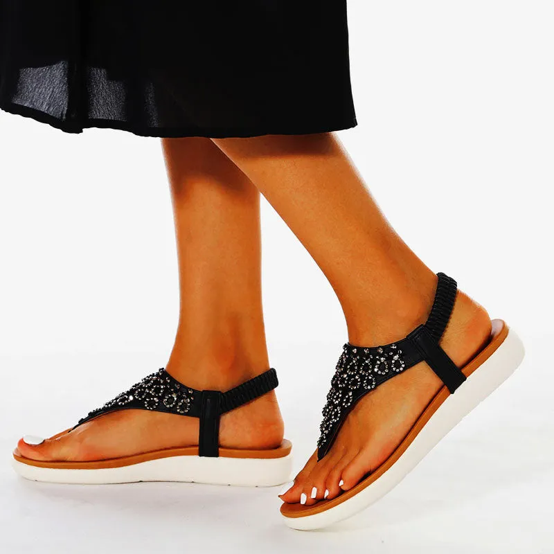 Nanccy Ankle Strap Casual Elastic Fashion Sandals