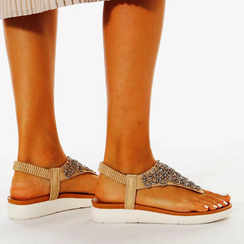 Nanccy Ankle Strap Casual Elastic Fashion Sandals