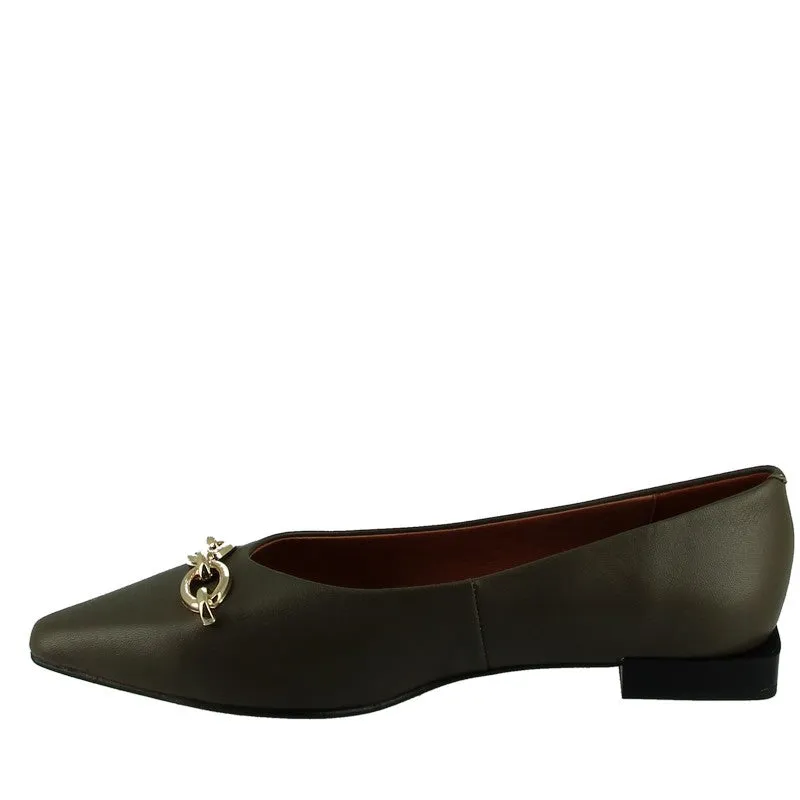 Neo 23508 Khaki Flat Pump