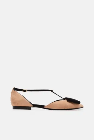 Obi Flat - Nude/Black