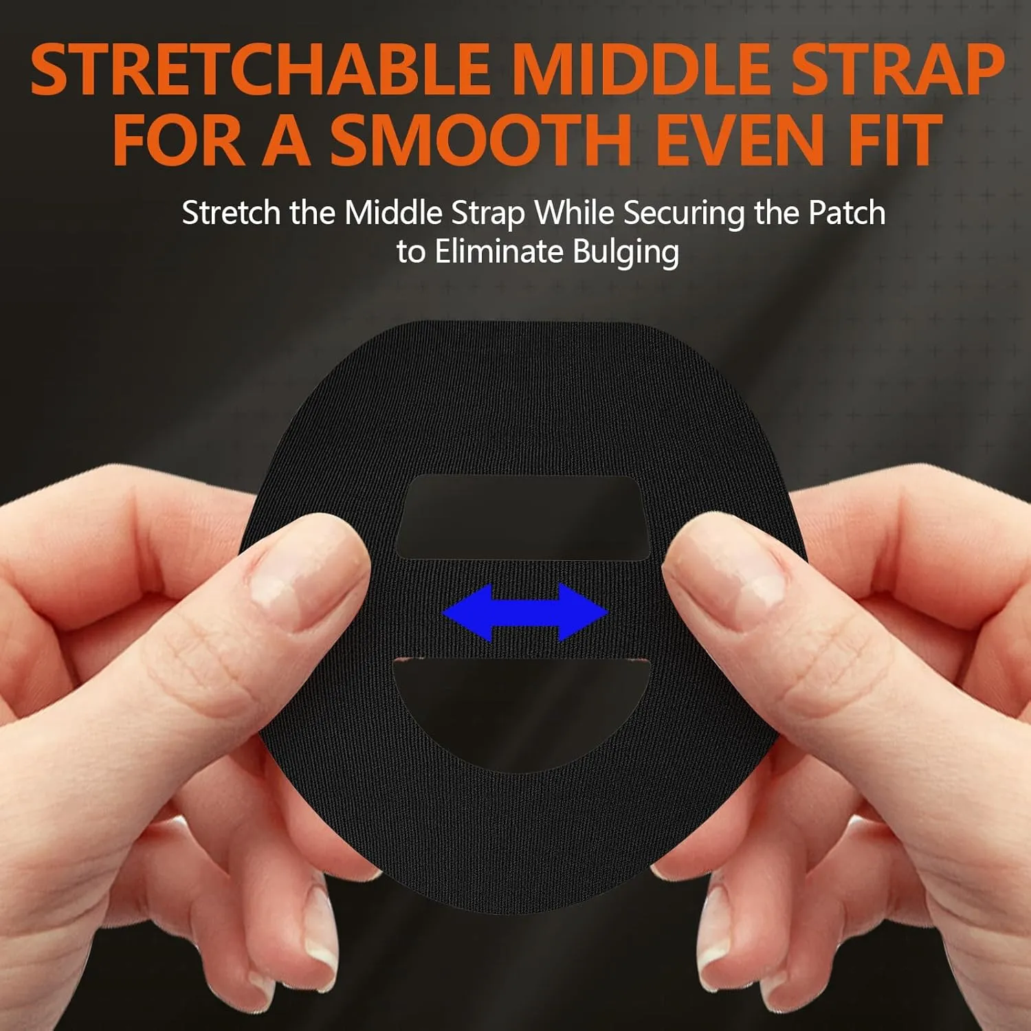 Omnipod 5 Adhesive Patches 30pcs - Waterproof Overpatches With Strap Pre-Cut Sweatproof Sensor Tape (Black)