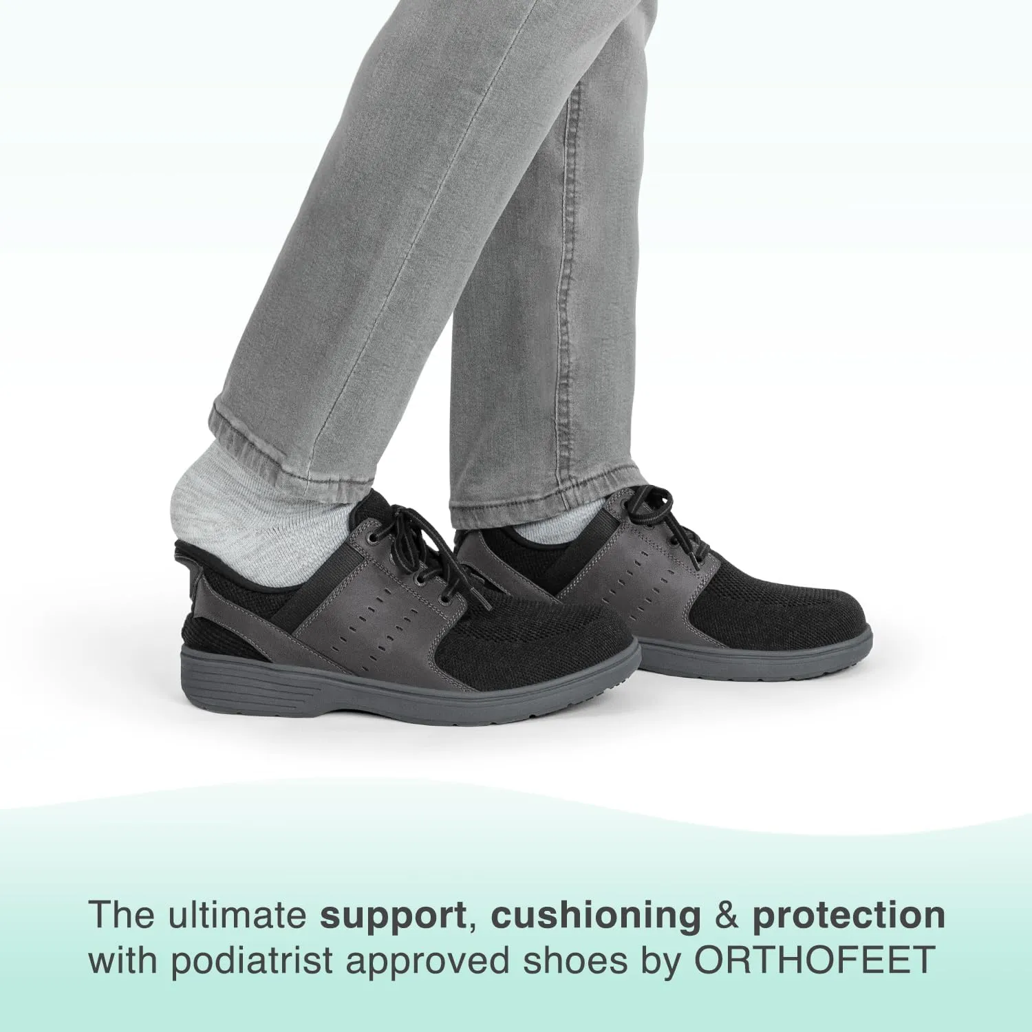 Orthofeet Men's Orthopedic Siron Hands-Free Casual Shoe