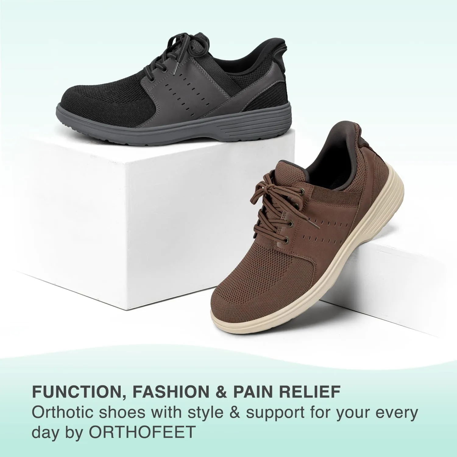 Orthofeet Men's Orthopedic Siron Hands-Free Casual Shoe